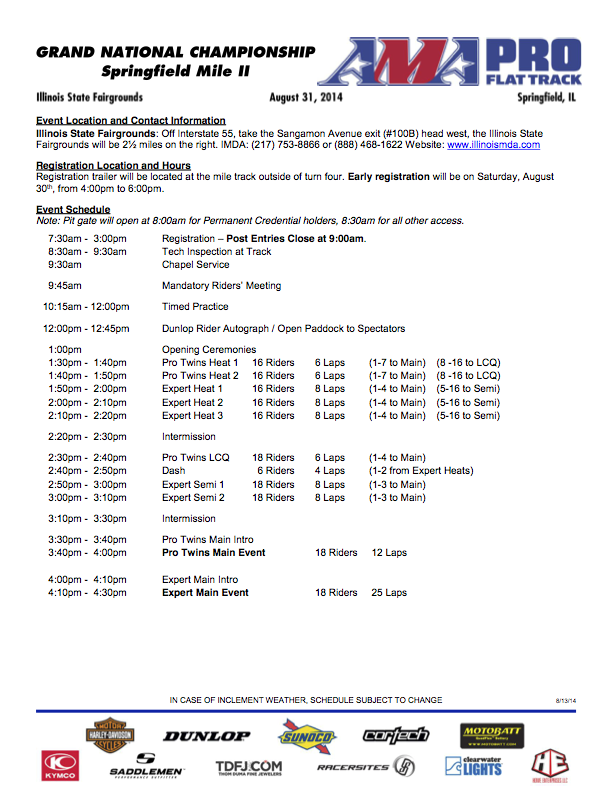 AMAP_FT_2014_Springfield_2_Schedule