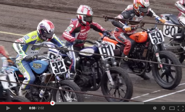 Video on Triumph AMA Pro Flat Track Racing
